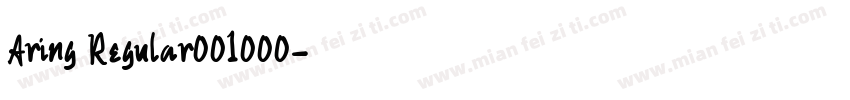 Aring Regular001000字体转换